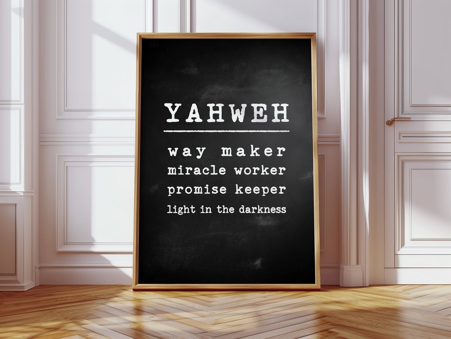 Yahweh Chalkboard Declaration