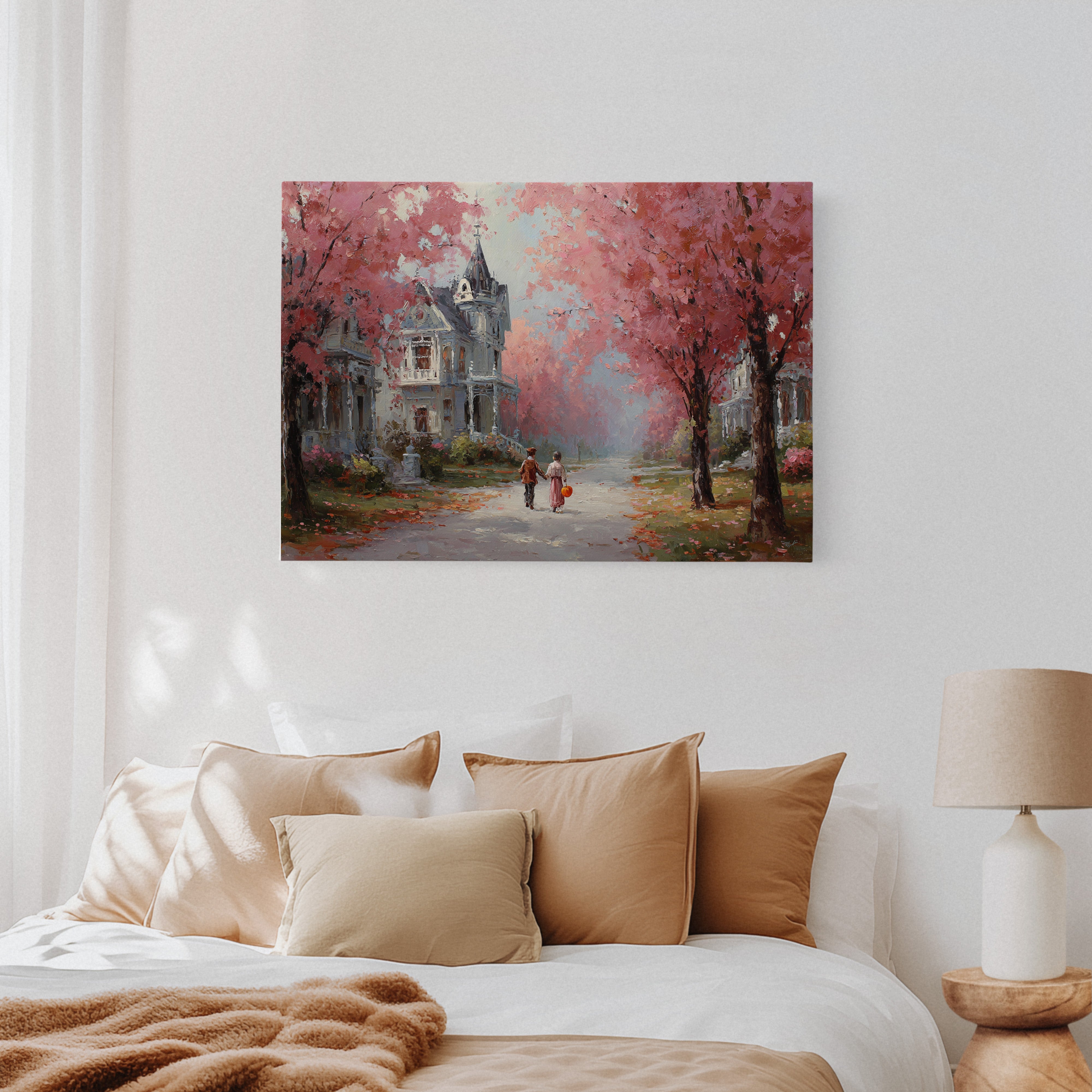 Beneath Cherry Blossoms' Embrace