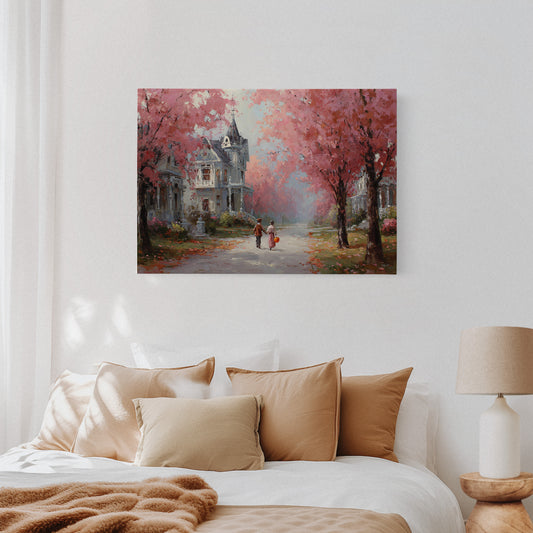Beneath Cherry Blossoms' Embrace