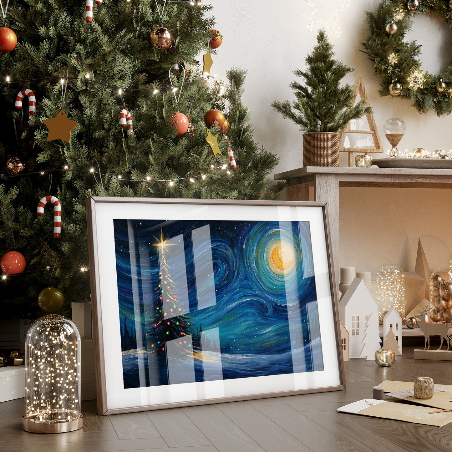 Starlit Pine Dances With Moon