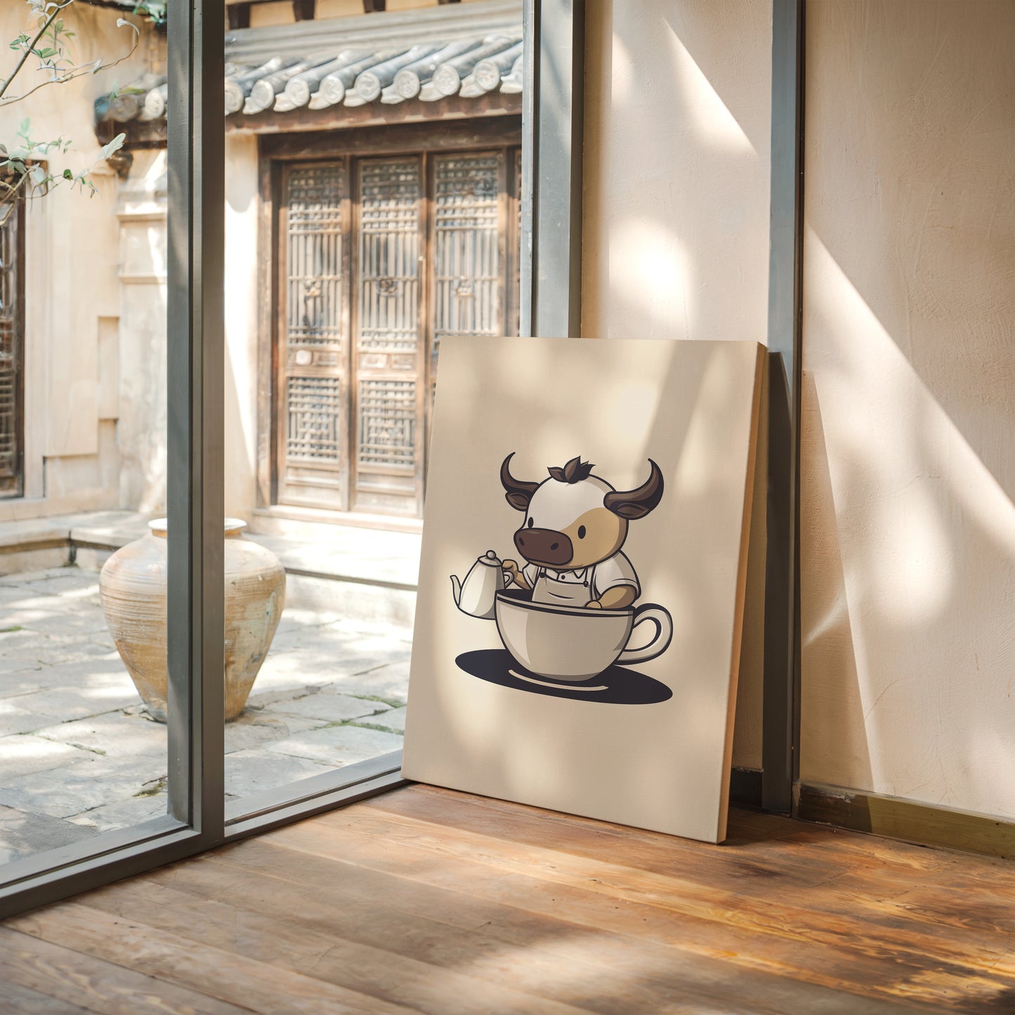 Teacup Barista Makes Morning Magic
