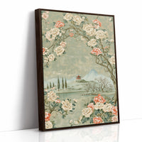 Red Pagoda Hillside Chinoiserie