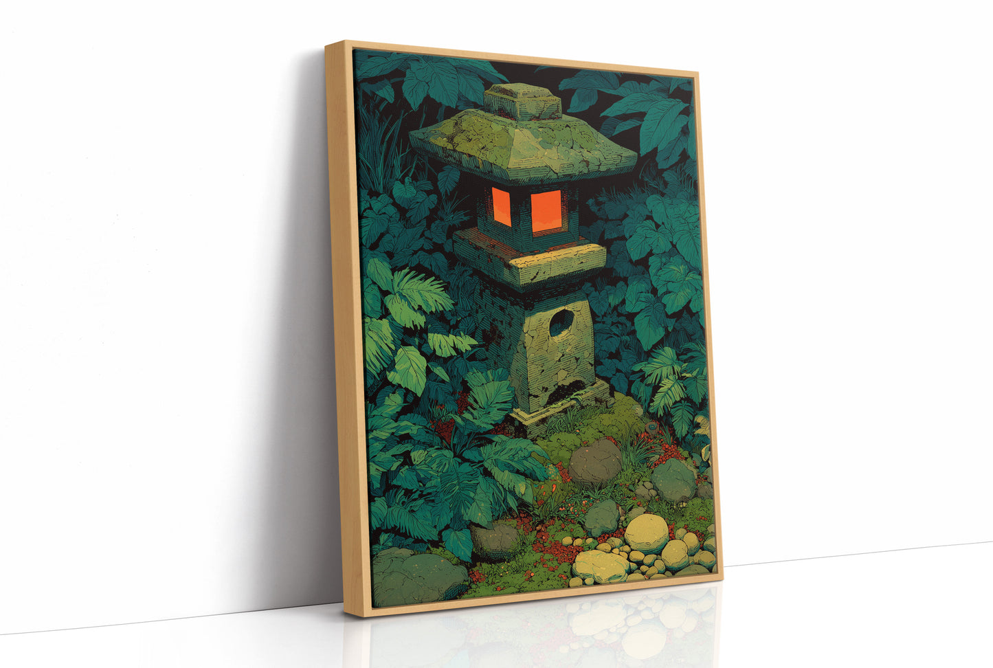 Stone Lantern in the Undergrowth