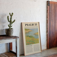 Psalm 23 Coastal Peace Print