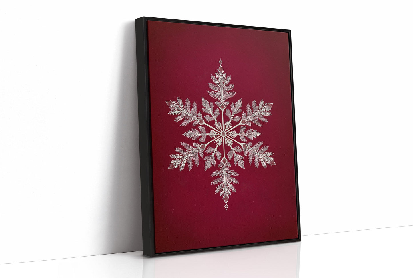 Silver Frost Dances On Crimson