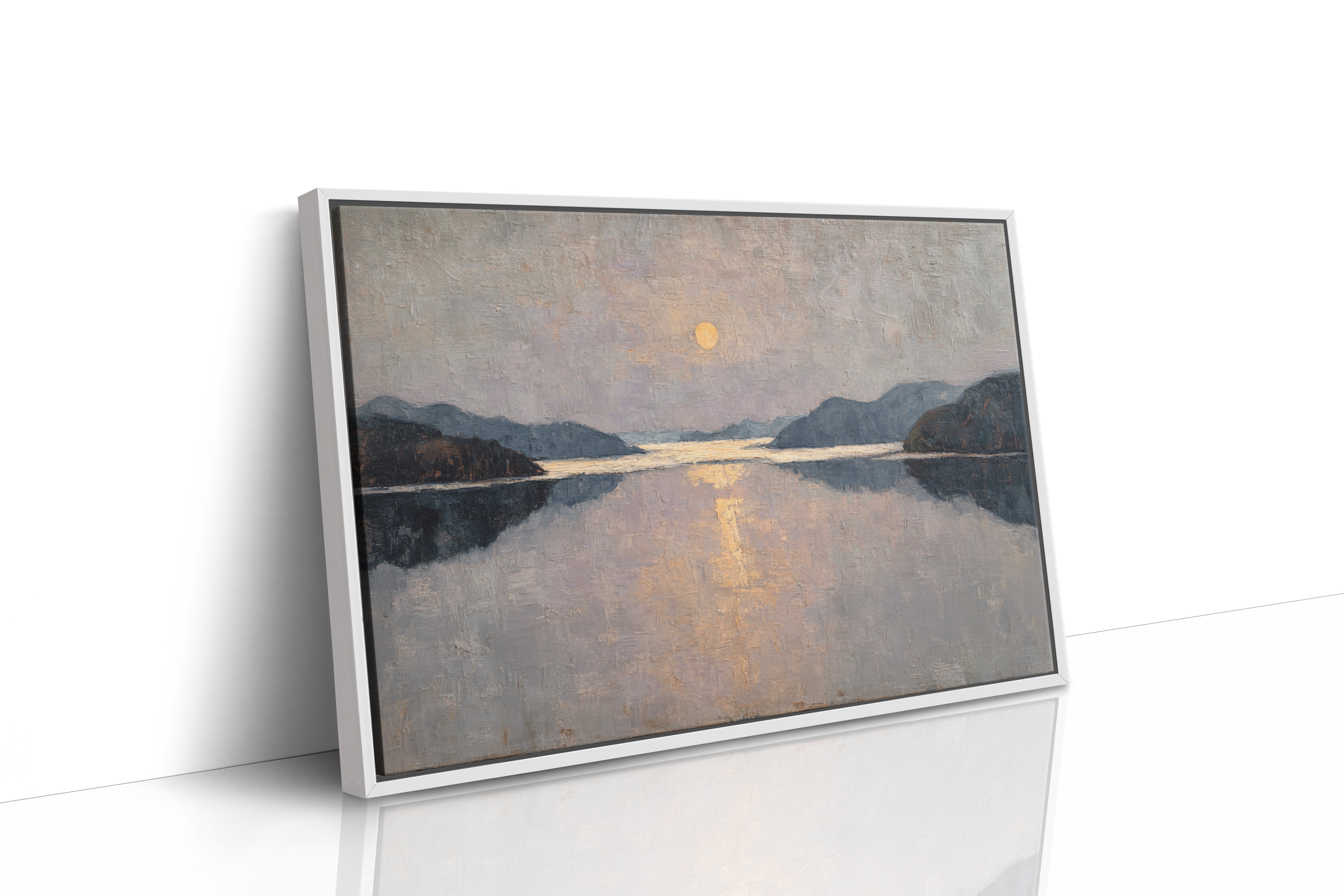 Moonlight Traces The Lake's Memory