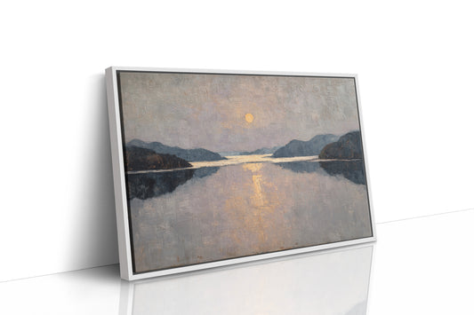 Moonlight Traces The Lake's Memory