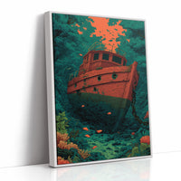 Shipwreck on the Reef Floor