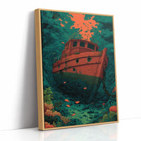 Shipwreck on the Reef Floor