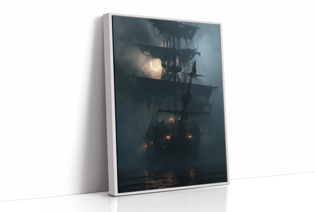 Shipshape It Is Not, print in a white frame