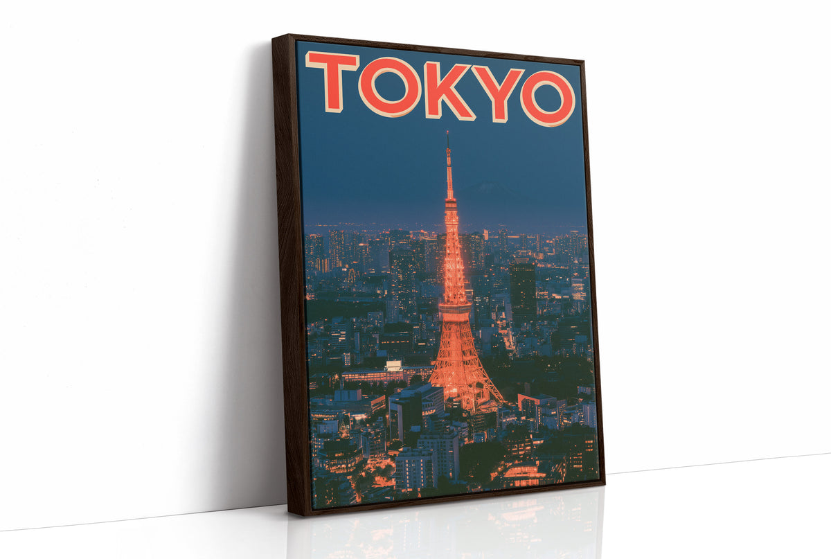 Tokyo Tower Twilight Skyline
