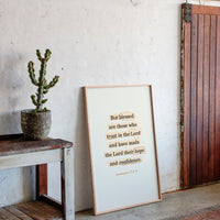 Blessed Trust Jeremiah 17 Scripture Art