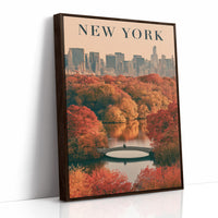 Central Park Autumn Bow Bridge