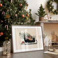 Sleigh Silhouette Carries Winter's Promise