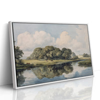 Summer Cattle Rest By Still Waters