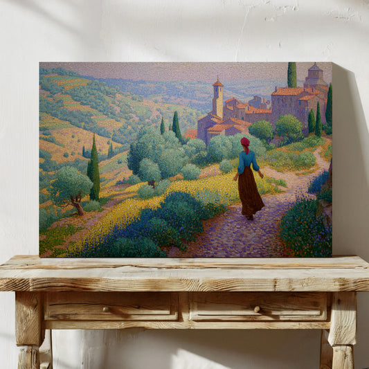 Tuscan Wildflowers Light Ancient Paths