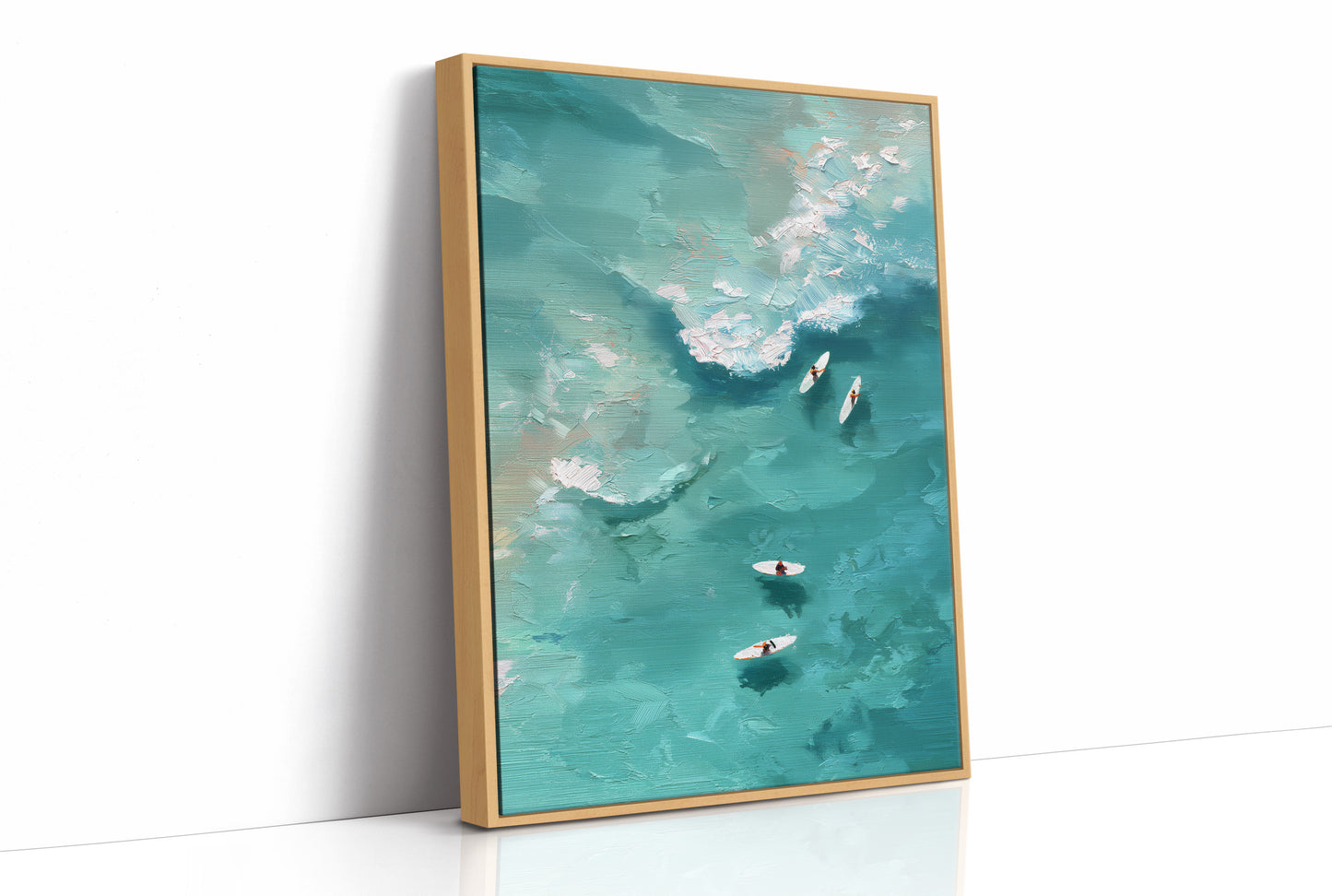 Four Boards Waiting for a Wave
