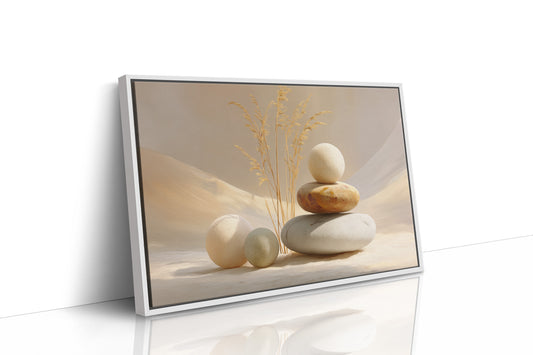 Sunlit Stones Find Morning Balance