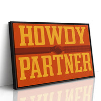 Howdy Partner Western Handshake Greeting