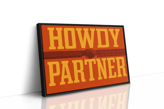 Howdy Partner Western Handshake Greeting