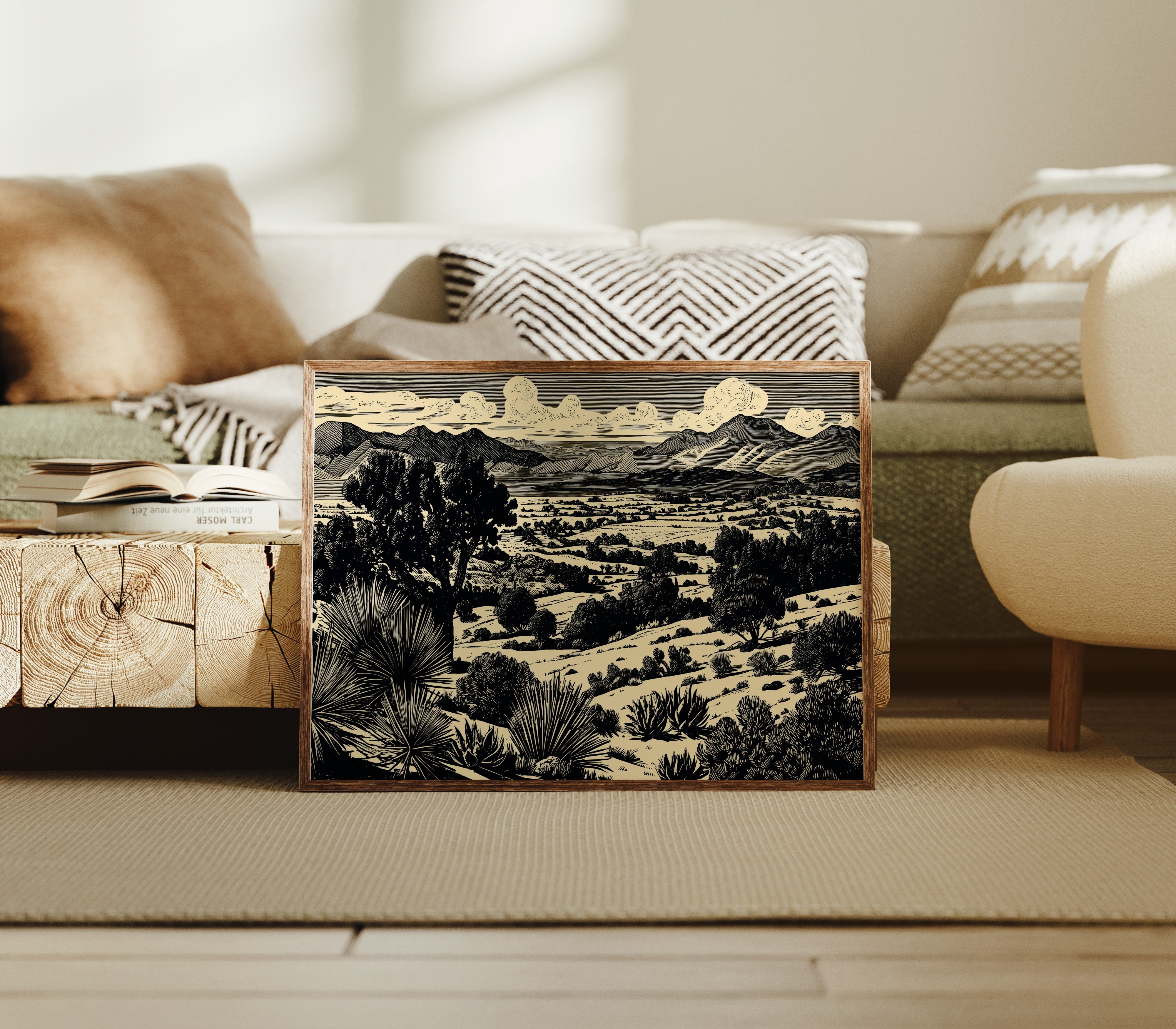 Desert Plains Dance With Mountains