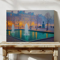Paris Fountains Dance At Twilight