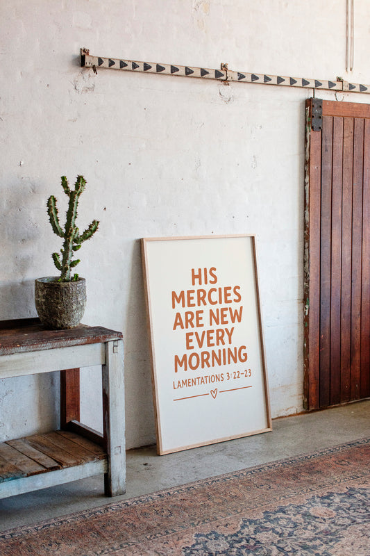 New Every Morning Scripture Print