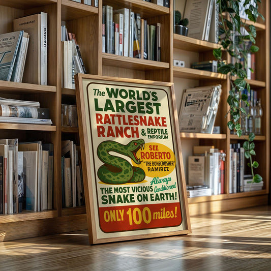 World’s Largest Rattlesnake Ranch Print