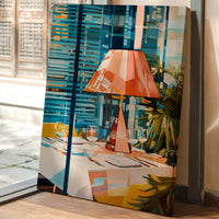 Coral Lamp Lights Summer Evening