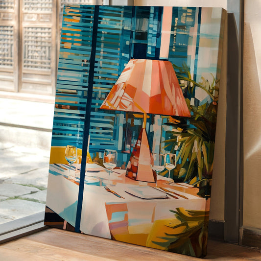 Coral Lamp Lights Summer Evening
