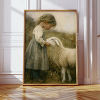 Little Shepherdess and Her Lamb
