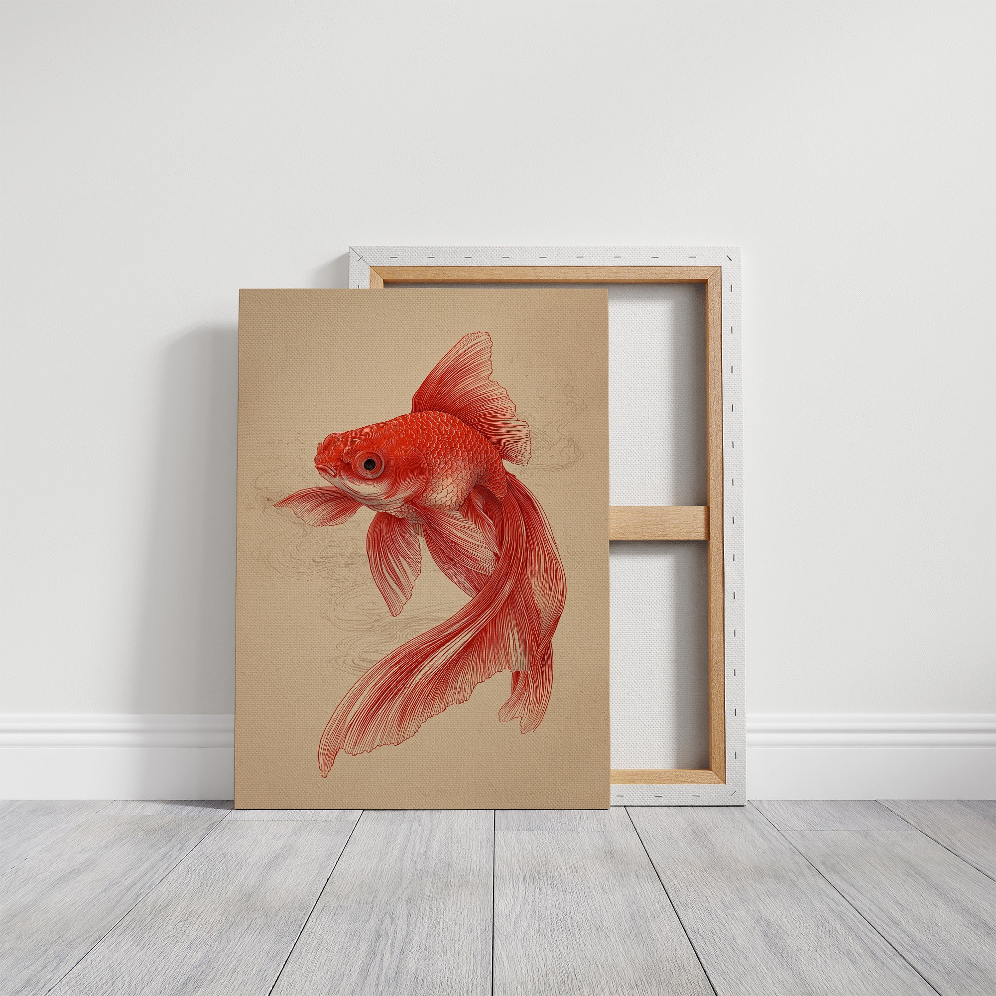 Red Fins Dance In Morning Light