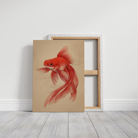 Red Fins Dance In Morning Light