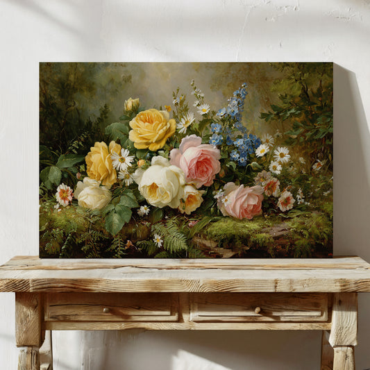 Summer Roses Dance With Wild Daisies