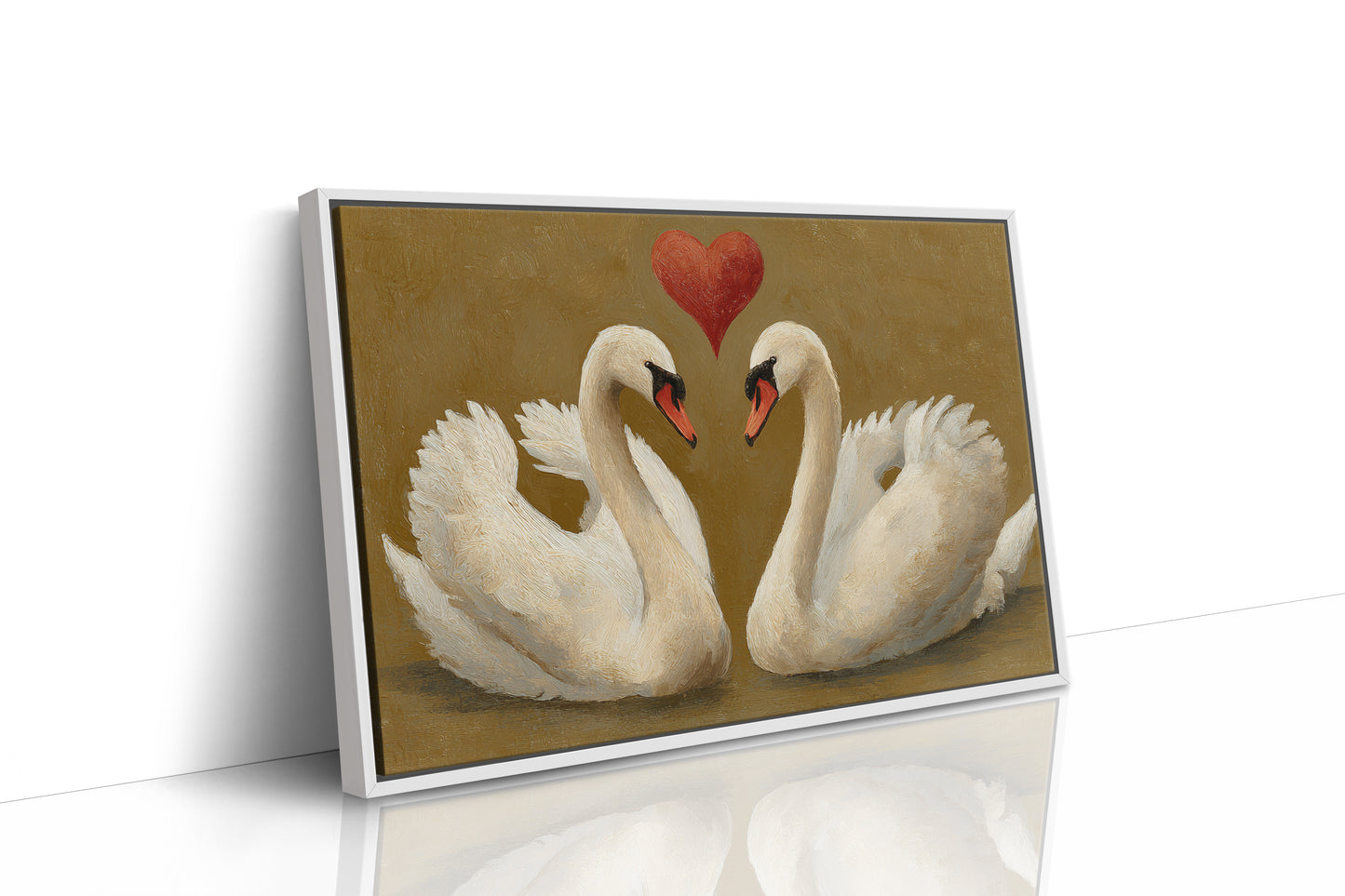 Graceful Hearts Dance On Golden Waters