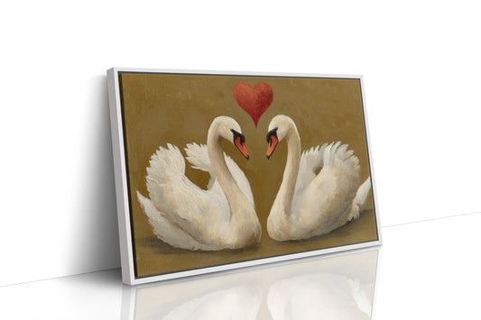 Graceful Hearts Dance On Golden Waters