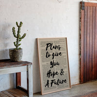 Hope and a Future Scripture Overlay Print