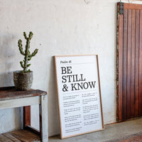 Be Still and Know Psalm 46