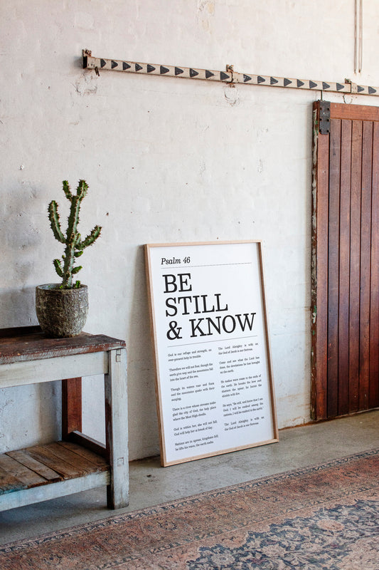 Be Still and Know Psalm 46