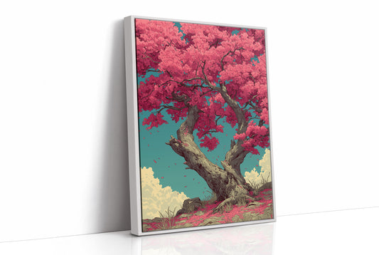 Blossoms Against a Teal Sky