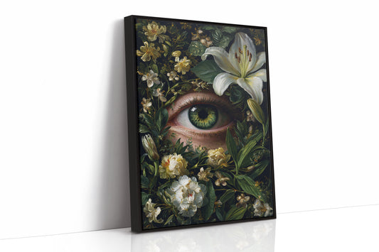 Gaze Beneath the Floral Veil