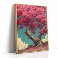 Blossoms Against a Teal Sky