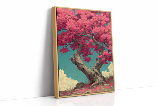 Blossoms Against a Teal Sky