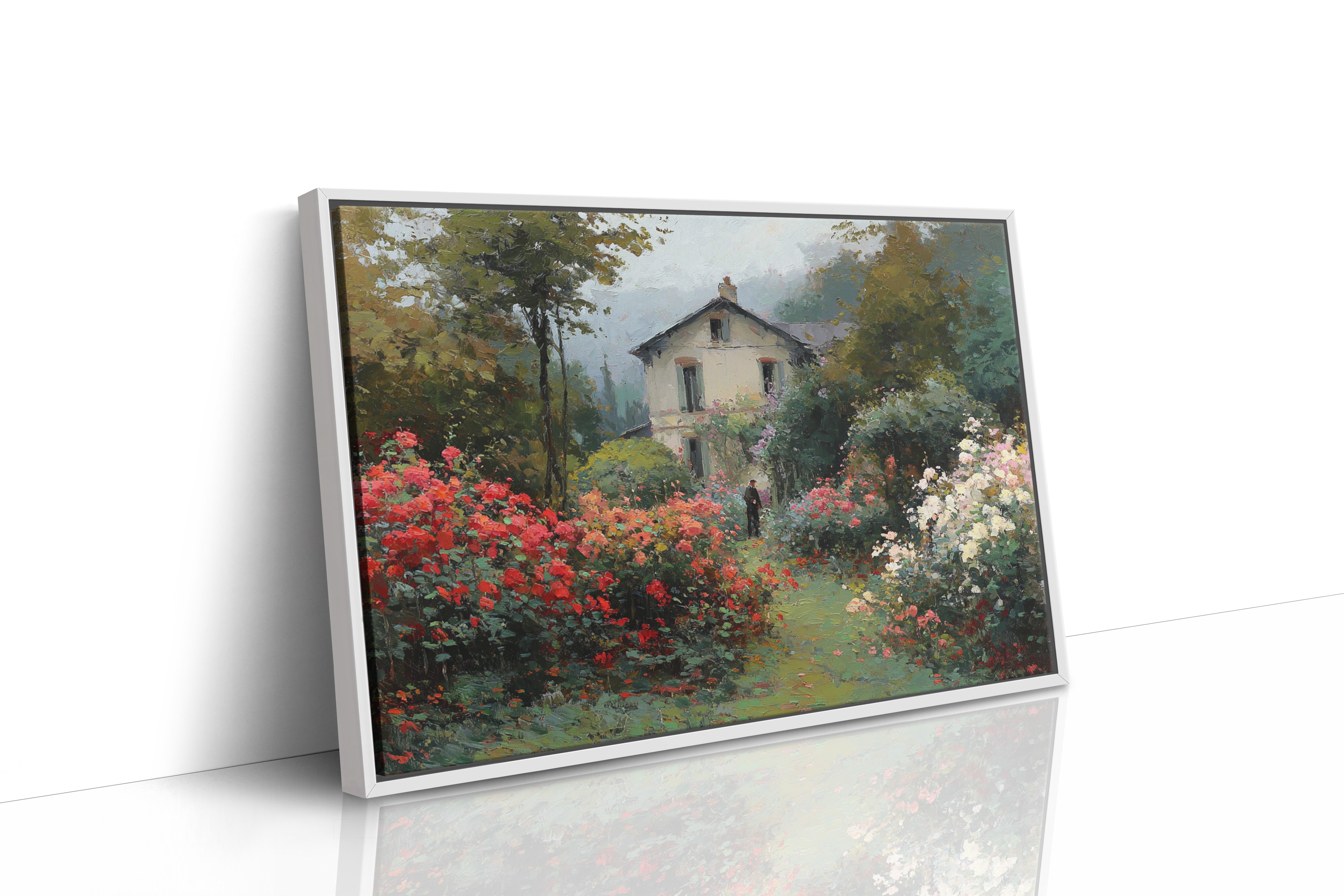 Summer Roses Guard The Cottage Path