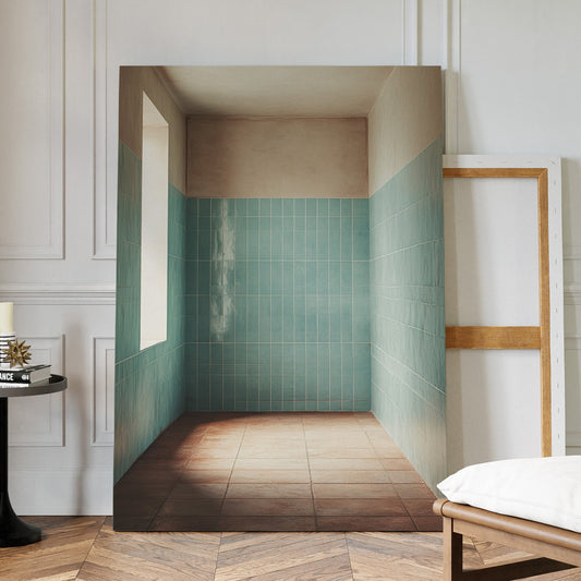 Morning Light Meets Mint Tiles