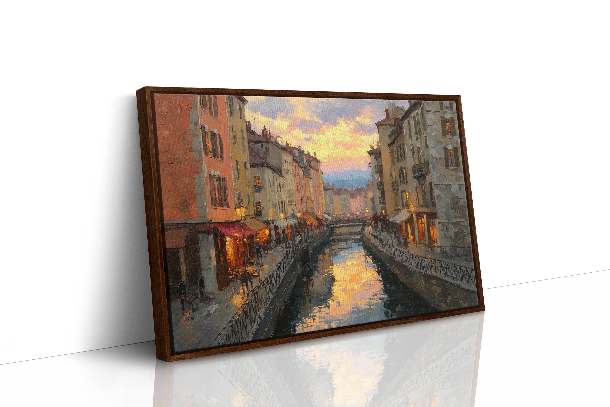 Evening Light Along the Canal