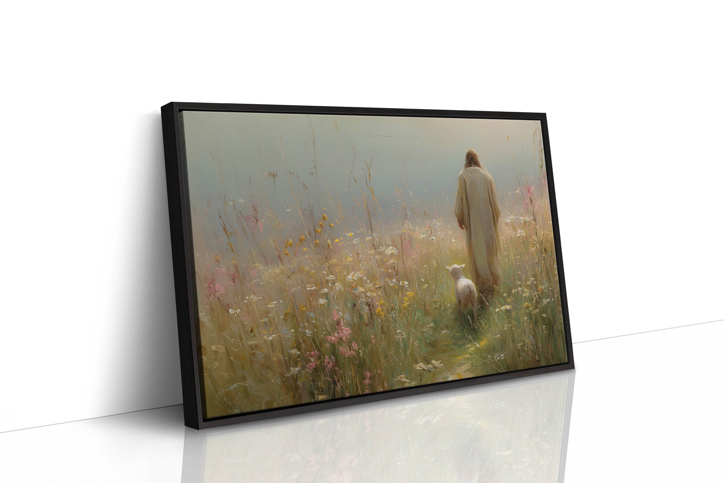 Faithful Companion Through Misty Meadows