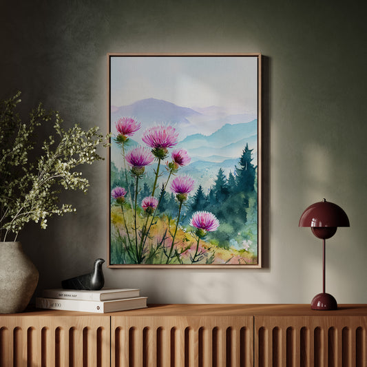Blooming Hillsides in Morning Light