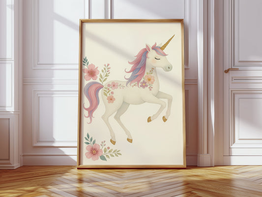 Blossom Mane Unicorn in Dreamy Pastels