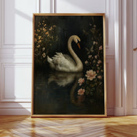 Swan in the Garden of Dusk